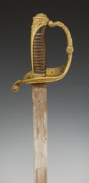 Photo 6 : OFFICER'S SABER OF THE CHASSEURS DE VINCENNES, 1838 model, later CHASSEURS D'ORLÉANS in 1842, Second Empire. Inventory number: 33017R.