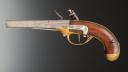 Photo 7 : PISTOLET DE CAVALERIE, modèle 1777 dit « à coffre », premier type, Ancienne Monarchie. 30130