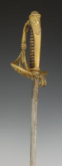 Photo 7 : OFFICER'S SABER OF THE CHASSEURS DE VINCENNES, 1838 model, later CHASSEURS D'ORLÉANS in 1842, Second Empire. Inventory number: 33017R.