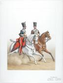 Photo 1 : 1830. Hussards. Chef d'Escadron (6e Régiment). Capitaine-Instructeur (2e Régiment).