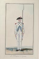 Photo 1 : Nicolas Hoffmann, Régiment d'Infanterie (Guienne) au règlement de 1786.