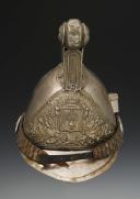 Photo 1 : HELMET OF A NCO FIREFIGHTER OF THE CITY OF CHANDENEY, type 1855, modified 1872, Third Republic. 24163