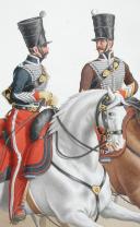 Photo 2 : 1830. Hussards. Chef d'Escadron (6e Régiment). Capitaine-Instructeur (2e Régiment).