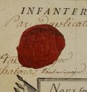 Photo 2 : Regiment Formerly Known as Vivarais. ABSOLUTE MILITARY LEAVE GRANTED TO LOUIS SÉBASTIEN NICAISSE, chief drummer, September 11, 1791. 18908-29