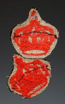 Photo 2 : PAIRE DE COURONNES POUR PORTE-MANTEAU TROUPE D'ARTILLERIE DE LA GARDE IMPÉRIALE, Second Empire. 32851