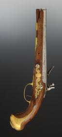 Photo 3 : PISTOLET D'ARÇON D'OFFICIER, Ancienne Monarchie, règne de Louis XV, vers 1740. 34644