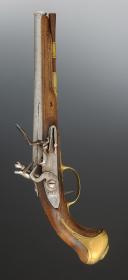 Photo 5 : OFFICER'S FLINTLOCK PISTOL, Former Monarchy, reign of Louis XV, circa 1740. 34644