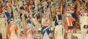 Photo 6 : FRENCH ARMY UNDER LOUIS XVI: STRASBOURG SOLDIERS, Gouache-painted cardboard figurines, Old Monarchy. 33764