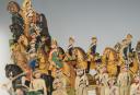 Photo 8 : FRENCH ARMY UNDER LOUIS XVI: STRASBOURG SOLDIERS, Gouache-painted cardboard figurines, Old Monarchy. 33764