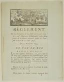 Photo 1 : RÈGLEMENT sur la formation & la solde des 102e, 103e & 104e Régimens d'Infanterie, créés d'une partie de la Garde nationale soldée de Paris, par la Loi du 28 août 1791. Du 20 novembre 1791. 12 pages