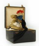  DRAGONS OFFICER'S HELMET, model 1872 modified 1874, in its transport box, Third Republic. 25154