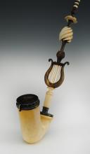 Photo 1 : SEASURABLE PIPE OF AN OFFICER PROBABLY MUSIC CHIEF, First part of the 19th century. 28252