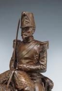 Emmanuel Frémiet (1824-1910), Patinated Bronze "Line Cavalry Gunner", Second Empire. Price: 29450 EUR.