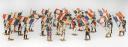 CBG Mignot figurines: set of 29 flag bearers, Old Monarchy - First Empire, 20th-century production. 30534