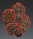 QUATRE GRENADES POUR RETROUSSIS D'HABIT D'OFFICIER, Monarchie de Juillet. 32847