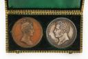 Photo 3 : BOX CONTAINING TWO COMMEMORATIVE MEDALS OF THE DUKE AND DUCHESS OF ANGOULÊME AND THE DAUPHINE, Restoration period. 29837