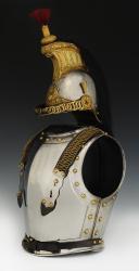 Photo 4 : HELMET AND CUIRASS OF CUIRASSIERS OF THE IMPERIAL GUARD, model 1854 modified 1871, Second Empire modified Third Republic. 27765/27766-1