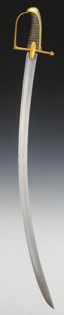 Photo 12 : HUNTER'S SABER FOR CAVALRY OR LANCERS OF THE IMPERIAL GUARD, first model, First Empire (1804-1810). 30110
