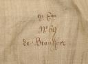 Photo 13 : HABIT DES GARDES DU CORPS DU ROI AYANT APPARTENU À MONSIEUR DE BEAUFFORT DE LA COMPAGNIE DE NOAILLES de grande tenue, modèle 1820, Seconde Restauration (1820-1830). 30007