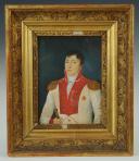 Photo 1 : Chevalier de l’Ordre de Santo Stefano (Saint Etienne) de Toscane  : portrait miniature, probablement à l’époque du Royaume d’Etrurie (1801-1806).