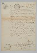 Émigrés. ATTESTION DÉLIVRÉE POUR M. ALEXIS HILARION LEROY DE BARDE, chevalier de l'Ordre de St Jean de Jerusalem et de Malte, 29 juin 1779. 18913-46