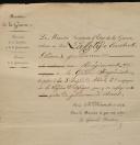 AFFECTATION DE CONSTANT LASSELY, gendarme de la Garde Impériale, en date du 24 décembre 1858, Second Empire. 12414