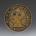 CACHET À ENCRE GRASSE DE LA MAIRIE DE PESSOULENS (GERS), Second Empire. 31656C