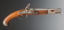 PISTOLET D'ARÇON, modèle de 1763-1766, version républicaine, Première République, entre 1794 et 1795. 34646
