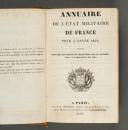 Photo 2 : ANNUAIRE MILITAIRE de France pour l'année 1839.