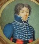 Photo 2 : OFFICER OF THE 1st HUSSARD REGIMENT, Consulate - First Empire: miniature portrait. 16834
