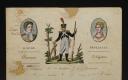 Photo 2 : LETTER WITH BEAUTIFUL COLOR ILLUSTRATION OF JULES BAUCHE, voltigeur hunter of the Imperial Guard, TO HIS PARENTS residing in Sainte-Cécile (Manche), Paris, August 25, 1812. 18880-24