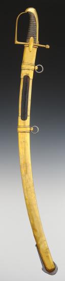 Photo 2 : HUNTER'S SABER FOR CAVALRY OR LANCERS OF THE IMPERIAL GUARD, first model, First Empire (1804-1810). 30110