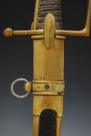 Photo 3 : HUNTER'S SABER FOR CAVALRY OR LANCERS OF THE IMPERIAL GUARD, first model, First Empire (1804-1810). 30110