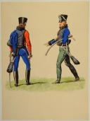 Photo 1 : ROUSSELOT Lucien AQUARELLE ORIGINALE, 12 ème régiment DE HUSSARD, D'APRÈS CARLE VERNET, RÉGLEMENT DE 1812 PAR BARDIN.