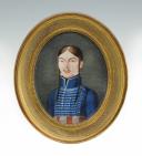 Photo 1 : OFFICER OF THE 1st HUSSARD REGIMENT, Consulate: miniature portrait. 16822