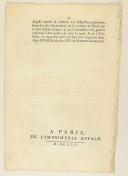 Photo 2 : ORDONNANCE DU ROI, portant règlement pour un supplément de décompte de la solde & des payes de gratification à faire aux compagnies d'Infanterie des Troupes légères, du premier juillet 1751 au dernier juin 1752. Du 23 avril 1752. 6 pages