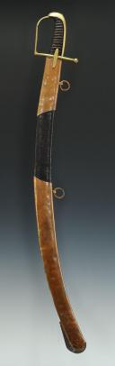 Photo 2 : SABRE DE HUSSARDS, MODÈLE 1777 (fourreau cuivre), version Révolutionnaire de 1793-1798.