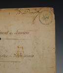 Photo 2 : MINUTES OF DELIBERATIONS OF THE 3rd LANCIERS REGIMENT, Squadron detached to Lunéville, July 31, 1854, Second Empire. 11259.