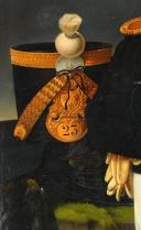 Photo 3 : ISIDORE PÉAN DU PAVILLON: PORTRAIT OF ALPHONSE HENRI COTTIN, BATTALION CHIEF GRENADIER IN THE STAFF OF THE 23rd INFANTRY REGIMENT: Oil on canvas, Restoration period. 29243