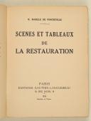 Photo 3 : R. MABILLE de PONCHEVILLE Scènes et tableaux de la Restauration