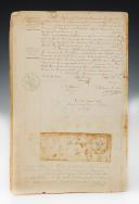 Photo 4 : MINUTES OF DELIBERATIONS OF THE 3rd LANCIERS REGIMENT, Squadron detached to Lunéville, July 31, 1854, Second Empire. 11259.