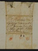 Photo 4 : Grande Armée. LETTRE AUTOGRAPHE SIGNÉE DU CANONNIER COURTIN, 3ème régiment, 4è bataillon, 6ème compagnie d'Artillerie de Marine, ADRESSÉE À RENÉ GIBIERGE demeurant à Bellesme dans l'Orne, Erfurt le 29 juillet 1813. 18856-14