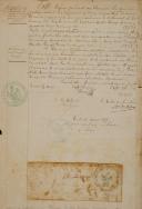 Photo 5 : MINUTES OF DELIBERATIONS OF THE 3rd LANCIERS REGIMENT, Squadron detached to Lunéville, July 31, 1854, Second Empire. 11259.