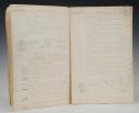 Photo 6 : MINUTES OF DELIBERATIONS OF THE 3rd LANCIERS REGIMENT, Squadron detached to Lunéville, July 31, 1854, Second Empire. 11259.