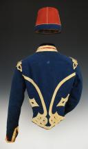 Photo 7 : FIRST CLASS HUSSAR CAP AND DOLMAN OF THE 1st HUSSAR REGIMENT in service in Algeria, model 1845, Second Empire. 28311/28310