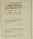RÈGLEMENT sur la formation des Escadrons de Hussards & Chasseurs destinés à entrer en campagne ; & traitement extraordinaire qui leur est accordé par la Loi du 29 février 1792. Du 15 mars 1792. 6 pages