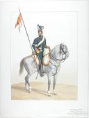 Photo 1 : 1816. Chasseurs à Cheval. Escadron de Lanciers, Maréchal des Logis (8e Régiment - de la côte d'Or).