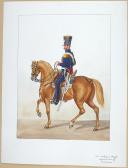 1824, Artillerie à Cheval. Adjudant Sous Officier, Petite tenue.