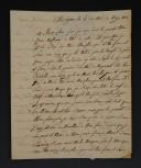 Grande Armée. LETTRE AUTOGRAPHE SIGNÉE PIERRE VALENTIN, flanqueur de la Garde Impériale, 7ème bataillon, À SON PÈRE ET À SON CAMARADE RENAUDEAU. Mayence le 17 mai 1813. 18856-15