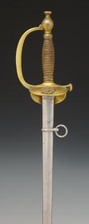 ÉPÉE D'OFFICIER SUBALTERNE DU SERVICE DE SANTÉ, modèle 1872, lame de 1887, Troisième République. 29607R